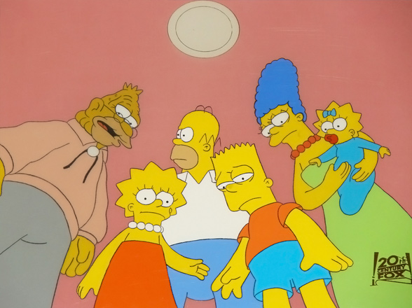 The Simpsons Original Production Cel - 1700026