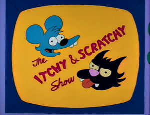 Simpsons - Itchy & Scratchy Bite and Fight Decal 